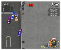 Так выглядит игровой процесс Король Дрифта гонки игра кольцевые гонки с поворотами King of Drift играть бесплатно